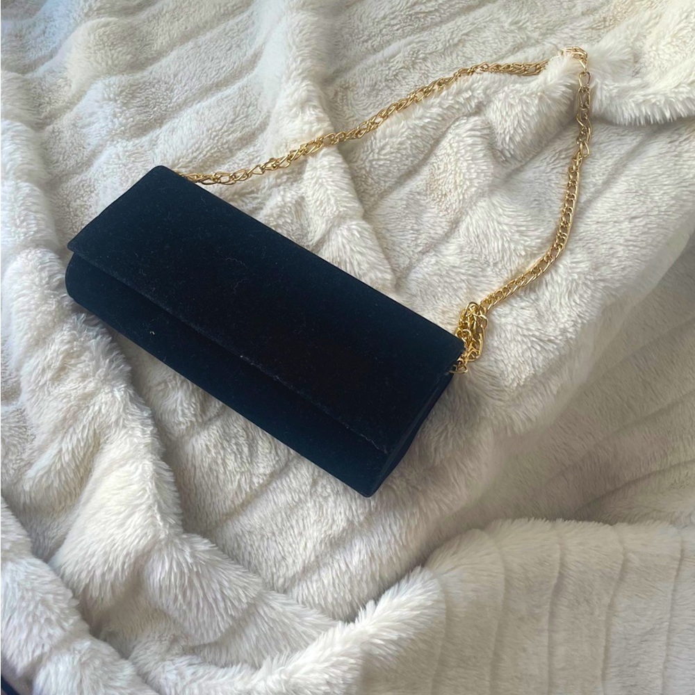 Vintage velvet clutch